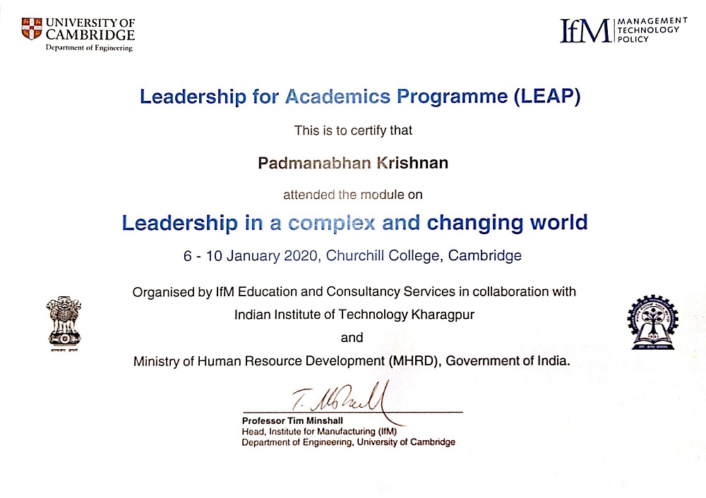 cambridge certificate 2020